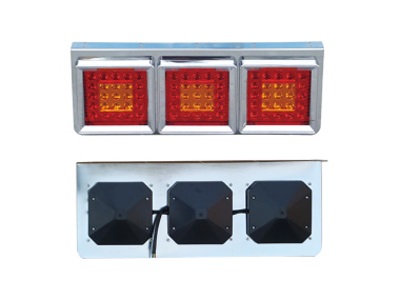 LED三菱三方形红黄后尾灯(铁架)